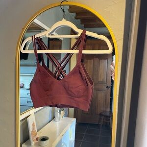 Aerie Ribbed Bralette - Rust